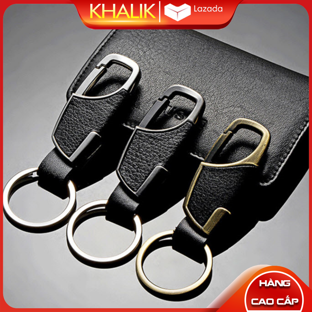 [Hàng cao cấp] Móc Khóa Nam Treo Móc Chìa Khóa Xe Máy Chìa Khóa Ô Tô MK8001 - Hàng cao cấp dây da vòng thép không gỉ