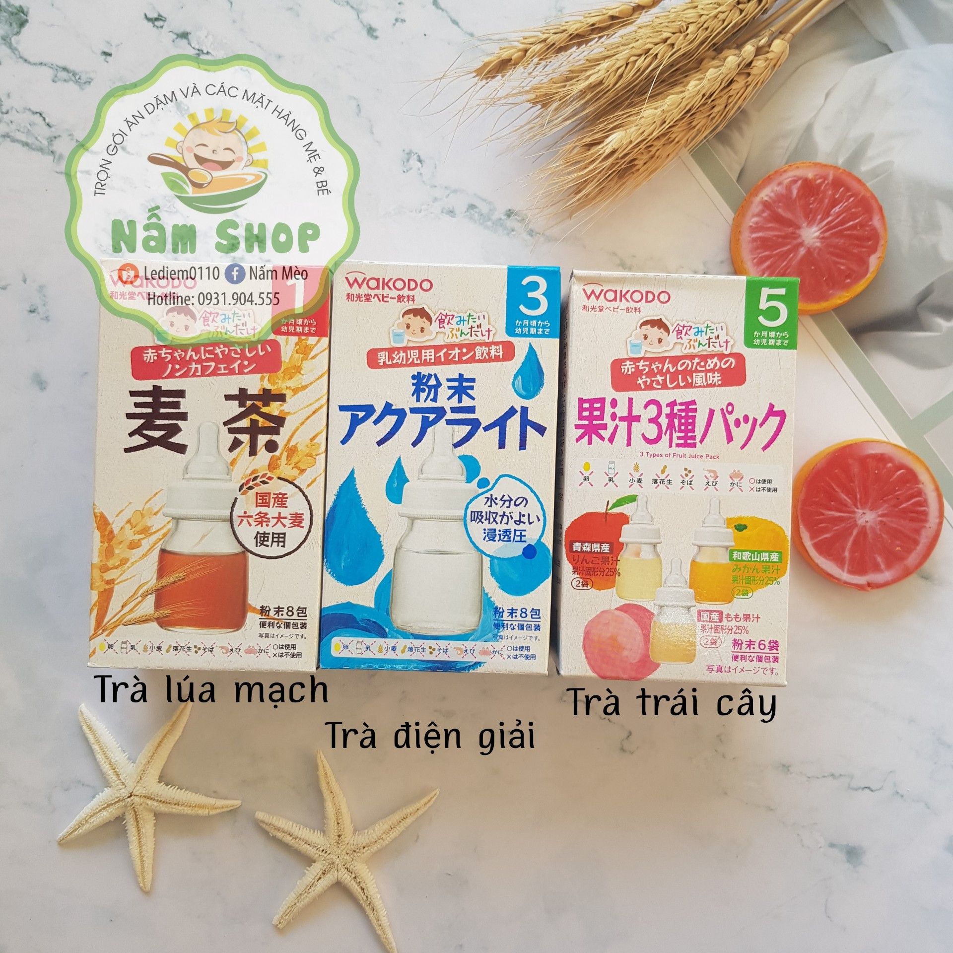 Trà Wakodo thanh nhiệt cho bé 5m+