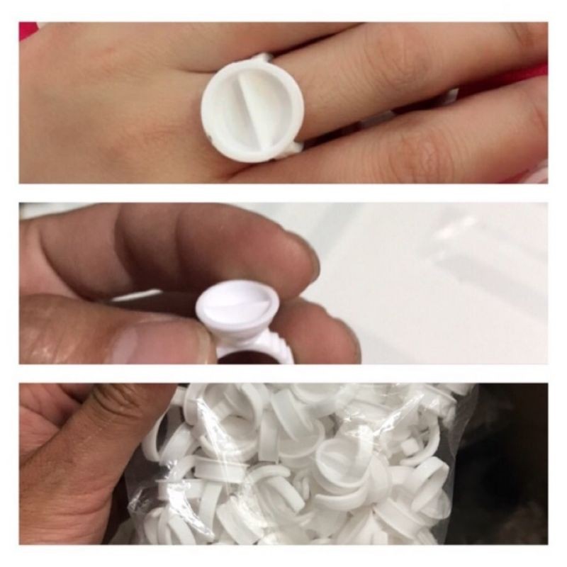 Nhẫn đựng mực, keo nối mi, nút đựng keo mi nai samsam