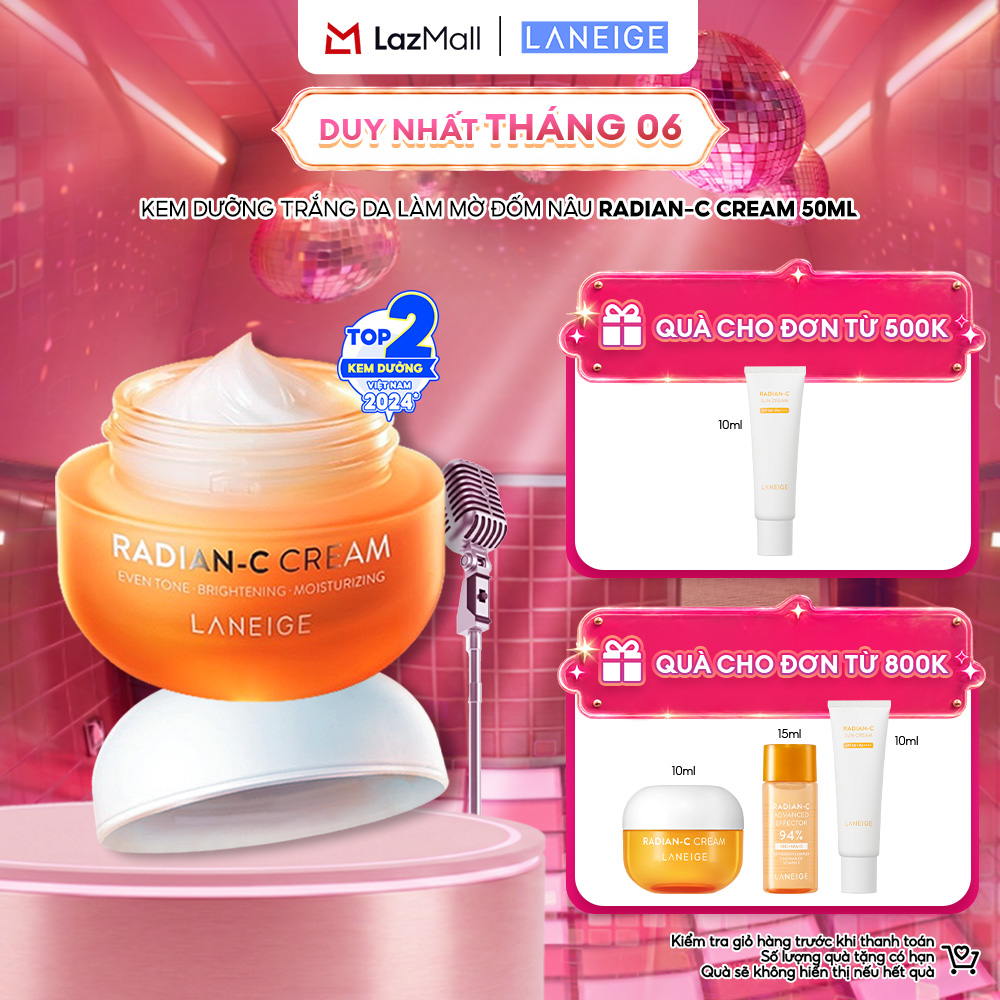 Kem Dưỡng Sáng Làm Mờ Đốm Nâu Laneige Radian C Cream 50ml