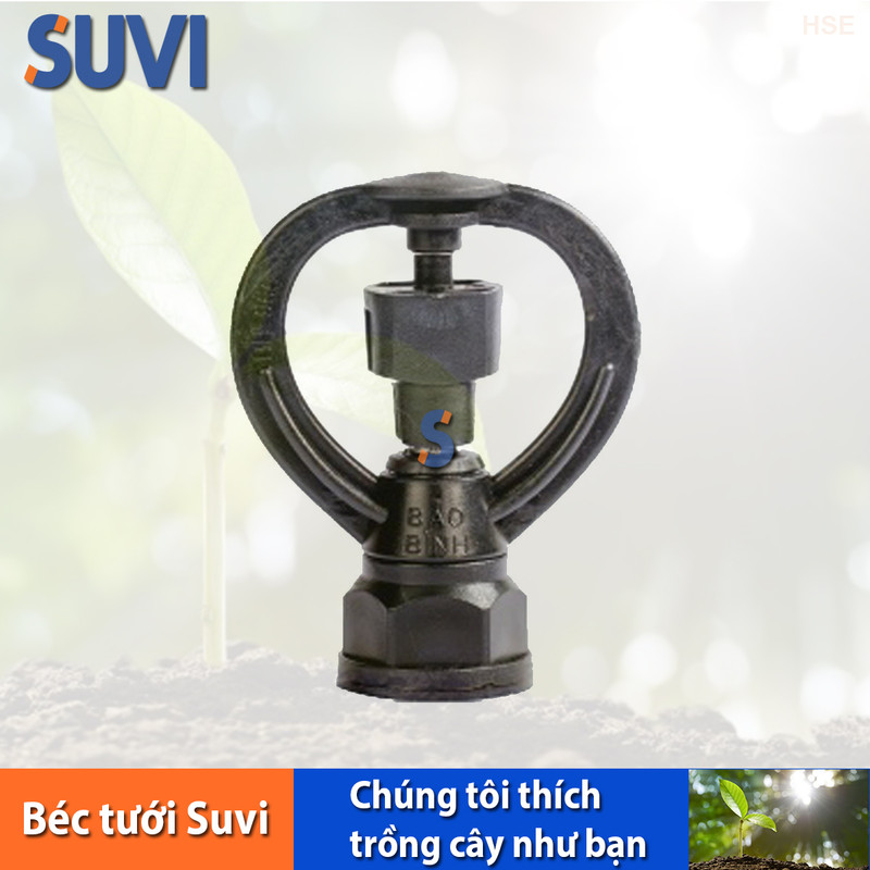 Béc thân xoay 2 tia ren trong 21-27 bb 966 rt