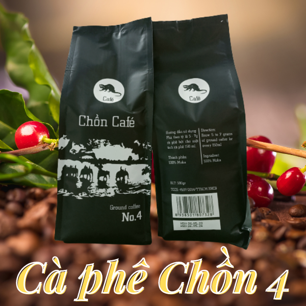 Cà phê bột pha phin Chồn No.4 - Hương vị đẳng cấp, ngon tuyệt hảo (1 Kg)