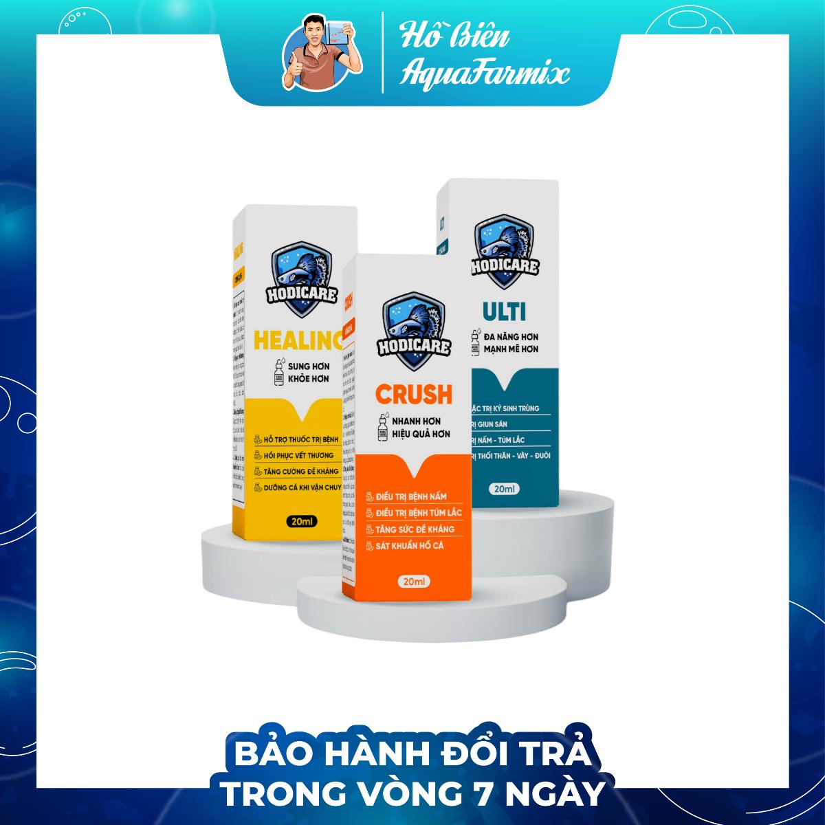 Hodicare combo diệt nấm, túm, lắc, ký sinh trùng, bỏ ăn, lờ đờ, nằm đáy,... cho cá cảnh