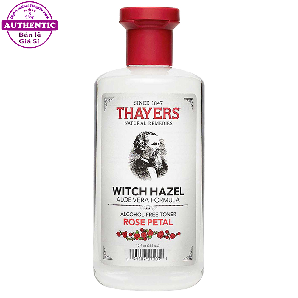 Nước hoa hồng không cồn thayers alcohol free witch hazel toner