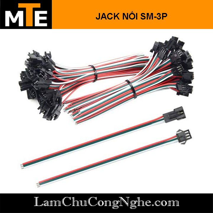 Cặp jack kết nối đực cái sm-3p 2.54mm