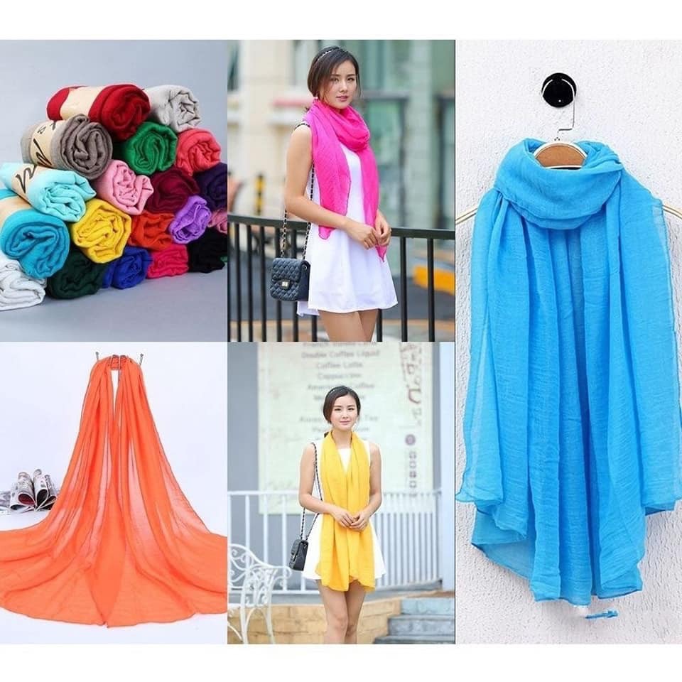 Khăn quàng cổ thời trang vải mềm mịn