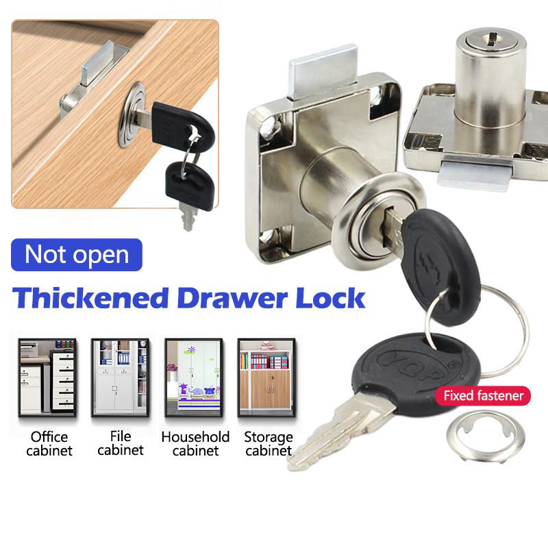 Ổ Khoá Vuông Tủ Bằng Thép Cao Cấp, Ổ Khóa Tủ Gỗ Kích Thước 36MM, 40MM, Ổ Khóa Ngăn Kéo Hộc Bàn Tiện Dụng