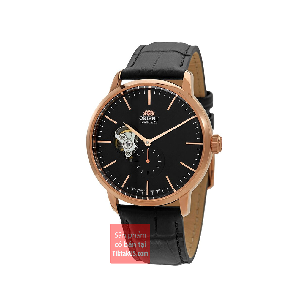 Đồng hồ nam Automatic đường kính mặt 40mm Orient RA-AR0103B10B - Bảo hành 12 tháng lên cót tay trữ cót 40 tiếng dây da chống nước 100m vàng hồng rose gold
