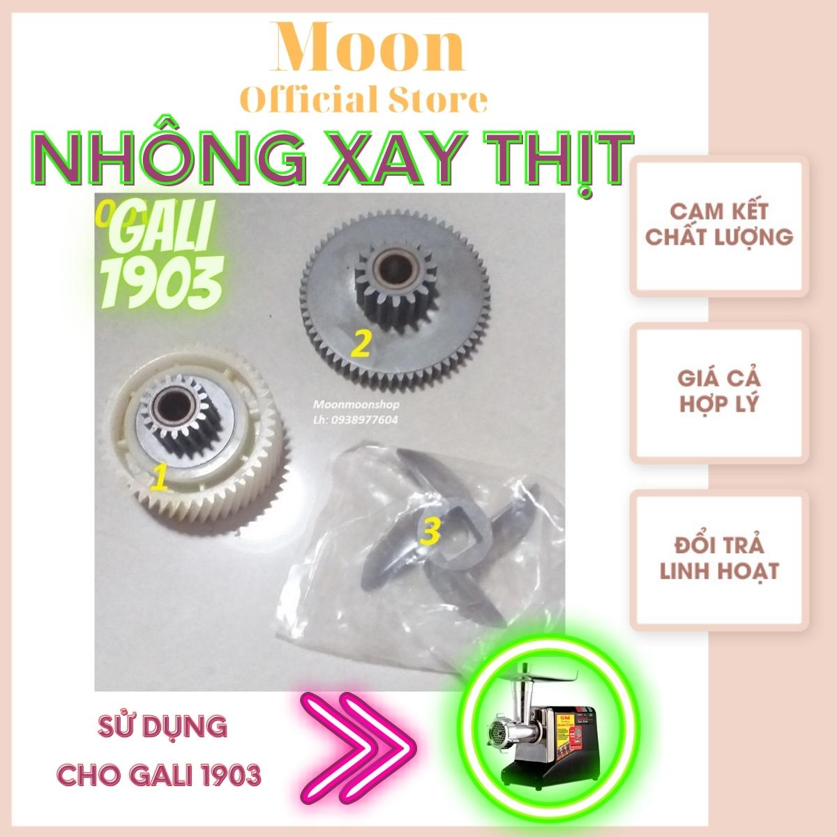 Nhông, bánh răng máy xay thịt công nghiệp Gali 1300w đến 1700w model 1903, 1921, 1922, 1902 cấu tạo bằng nhựa và kim loại, hàng chính hãng thay thế yên tâm