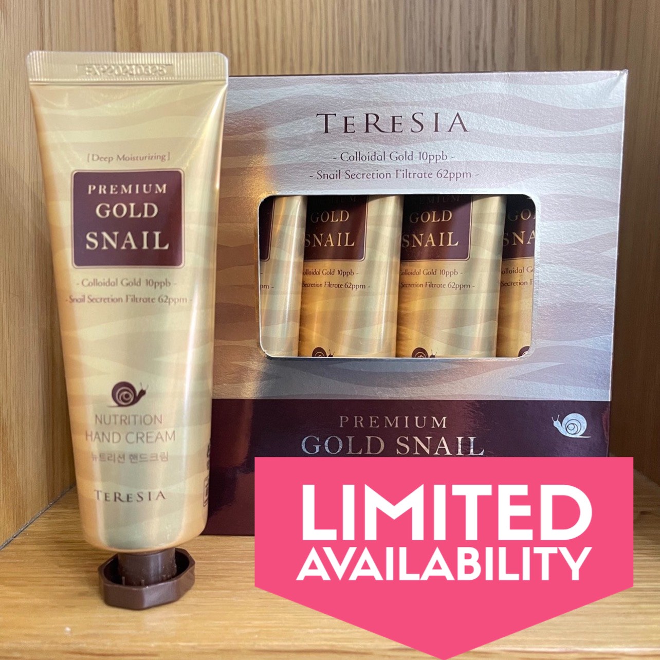 Kem Dưỡng Da Tay Vàng Ốc Sên Teresia Teresia Premium Gold Snail Nutrition Hand Cream