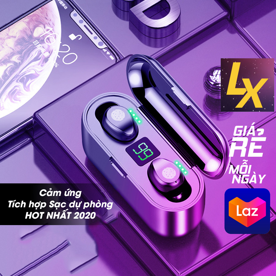 [HCM]?? Tai nghe Bluetooth 5.0 TWS Amoi F9 S11 Nhỏ gọn thời trang | Bass hay | Âm trầm | GIÁ SỐC | Tai nghe Bluetooth kiêm sạc dự phòng 2.000mAh & 4800mAh | Bass hay Nhạc hay Blutooth mạnh