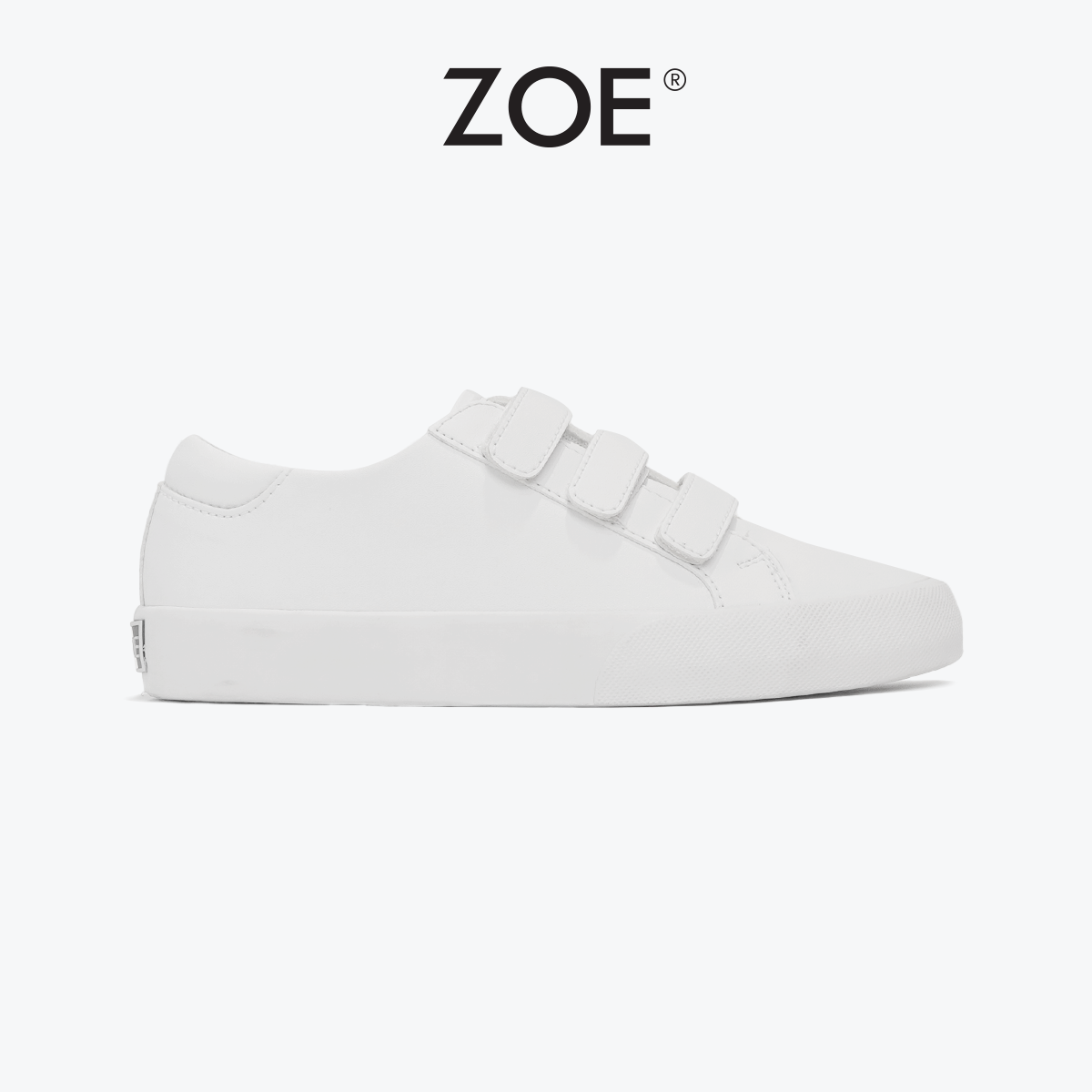 Giày Sneaker Trắng Quai Dán Zoe | Zoe Official