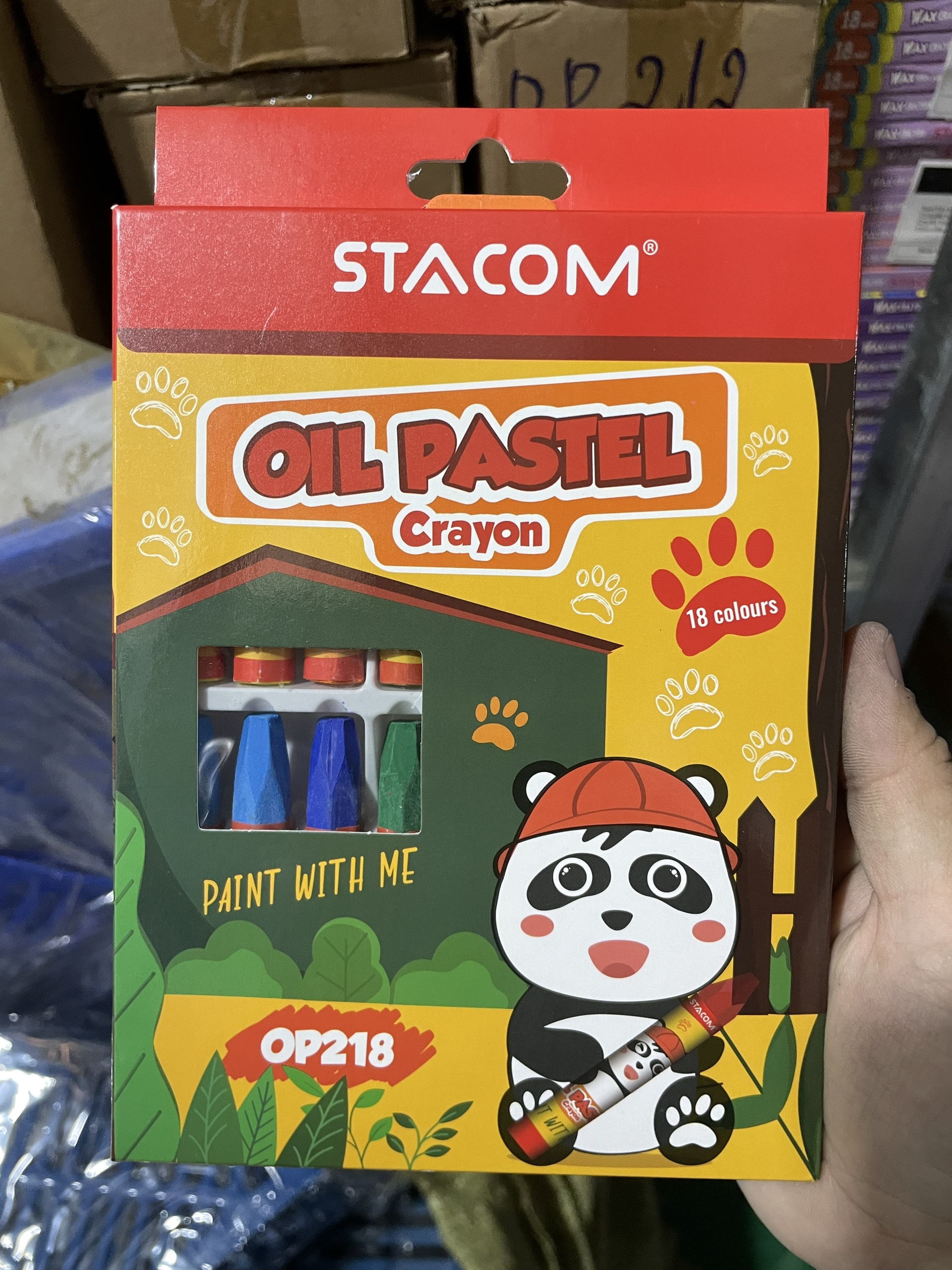 Sáp màu dầu 18 màu – stacom op218