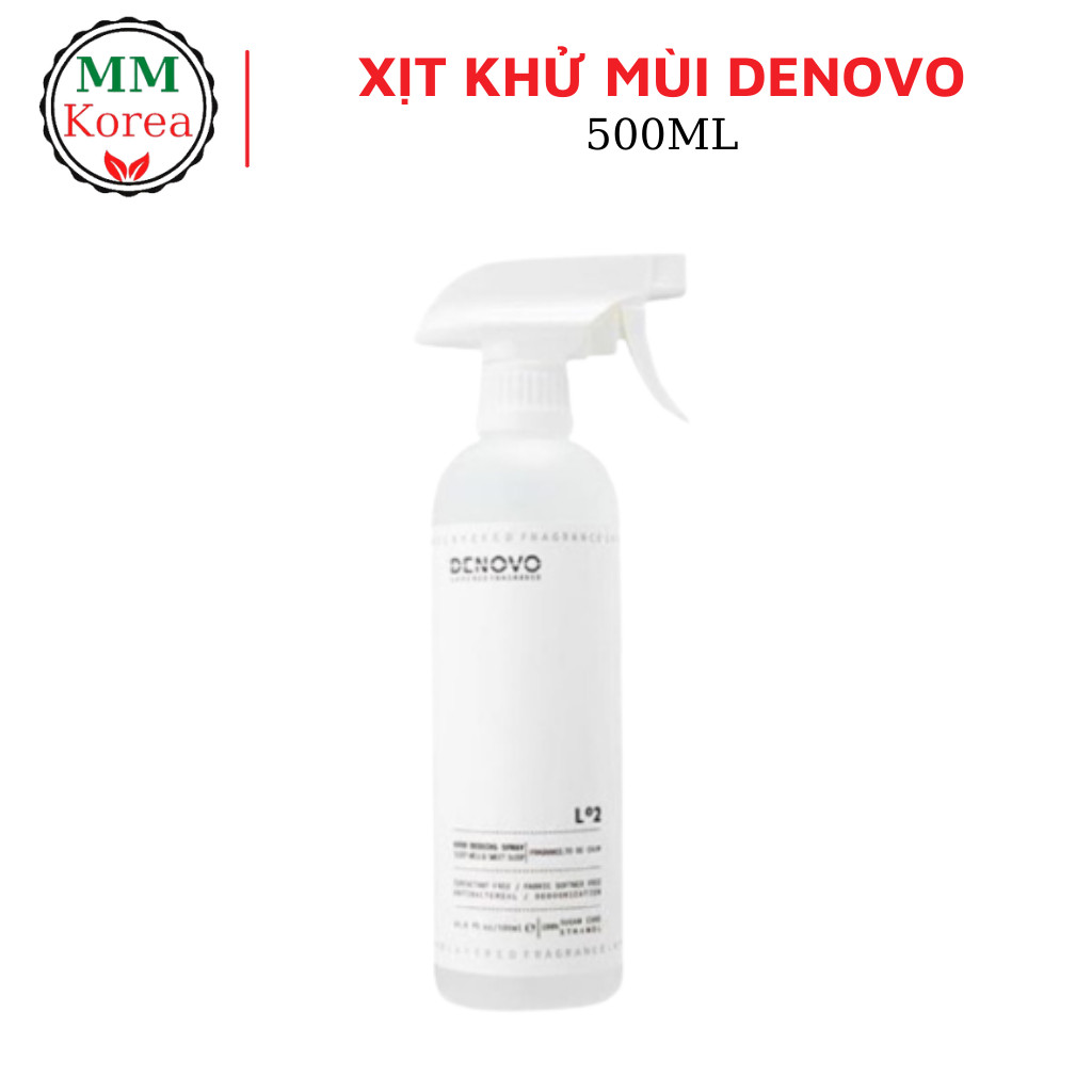 Xịt khử mùi khử trùng kháng khuẩn DENOVO Good Bedding Hàn Quốc 500ML - Xịt khử mùi phòng ngủ, quần áo an toàn cho bé