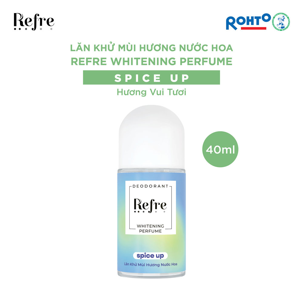 Lăn khử mùi dưỡng trắng hương nước hoa Refre Whitening Perfume Spice Up (Hương Vui Tươi) 40ml