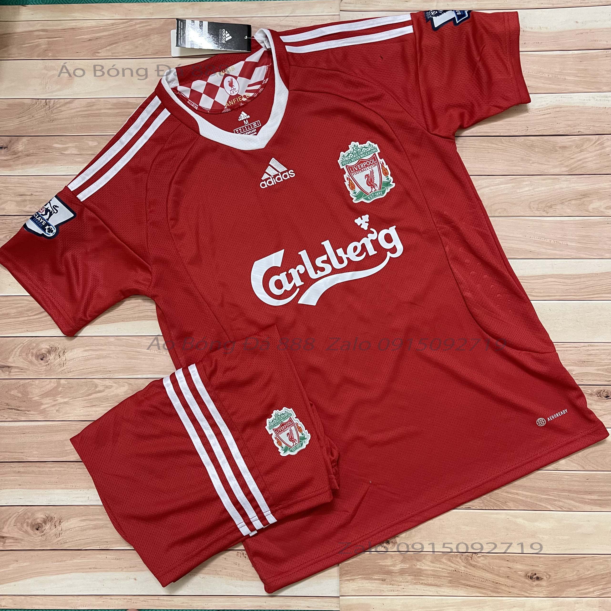 Áo Bóng Đá CLB Liverpool 2008 - Chuẩn Mẫu Thi Đấu - Vải Polyester Gai Thái Cao Cấp