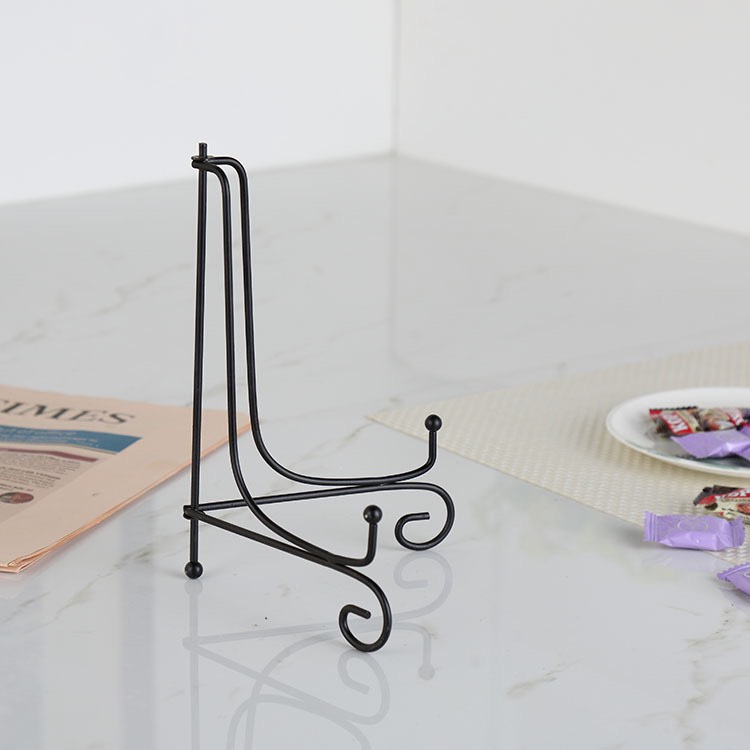 Giá trưng bày, giá đỡ trưng bày đĩa, giá trưng bày sản phẩm bằng kim loại gấp gọn cao 25cm