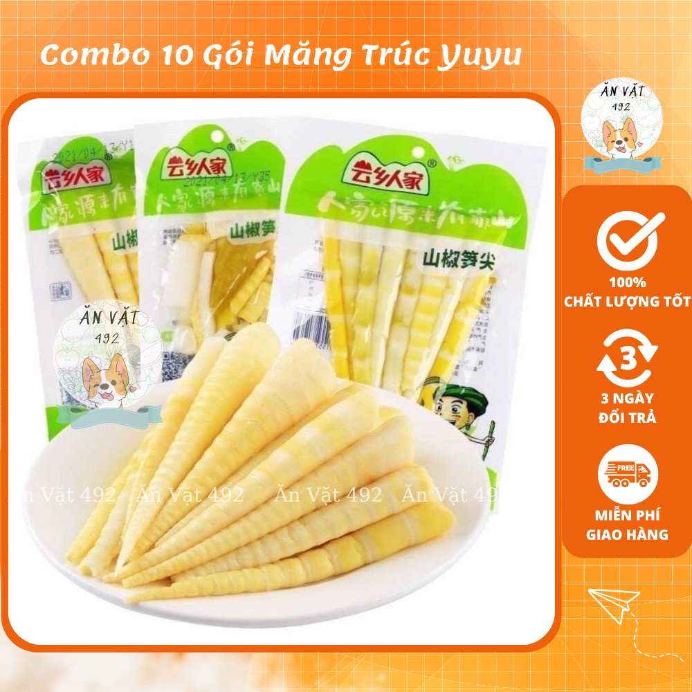 Combo 10 gói măng trúc yuyu 100gr - ăn vặt 492