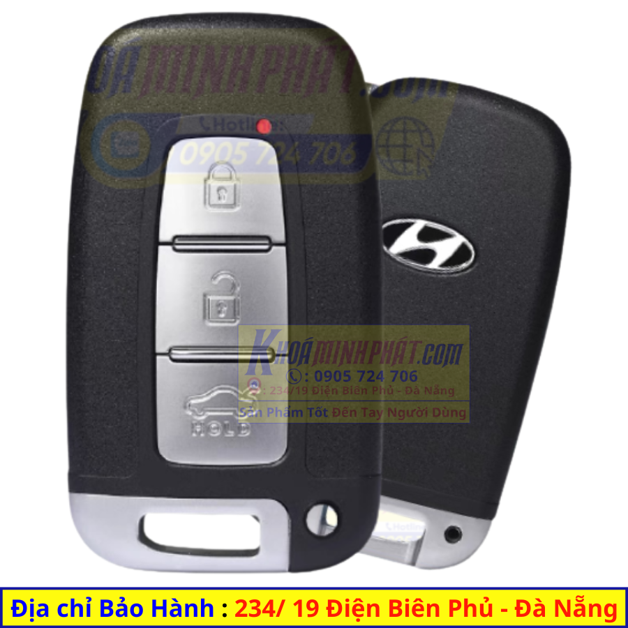 Vỏ Chìa khoá Hyundai Santafe, Tucson, Veloster V43.Hyundai