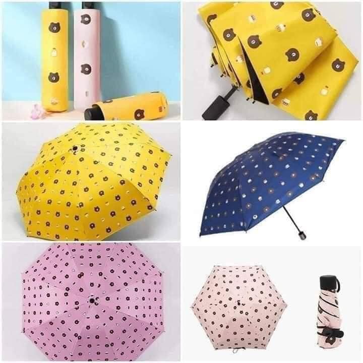 Ô gấu brown gấp gọn chống tia uv ,ô gấp hình gấu dễ thương - ô, dù gấp gọn cao cấp - trẻ trung - năng động