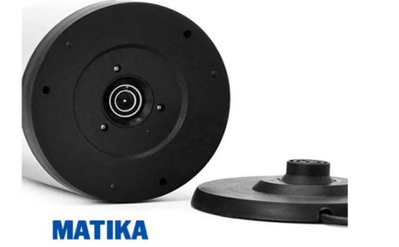 Bình đun siêu tốc matika 1,5l 1500w có thang đo mực nước màu đen bạc mtk - 15