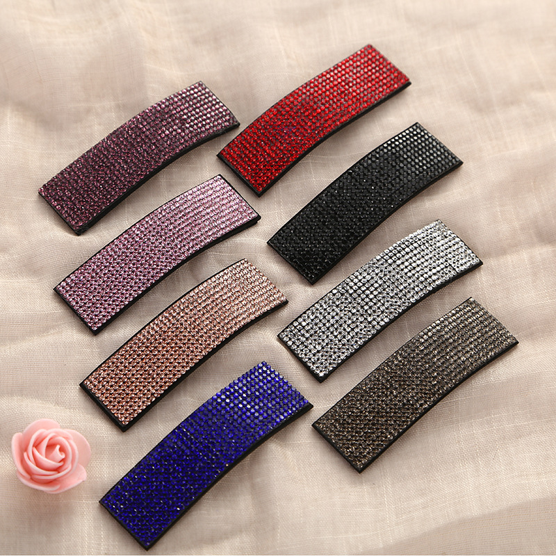 KẸP BẤM TÓC MÁI HÌNH GIỌT SÁNG CHO BẠN GÁI HÌNH VUÔNG ĐÍNH ĐÁ SÁNG LẤP LÁNH