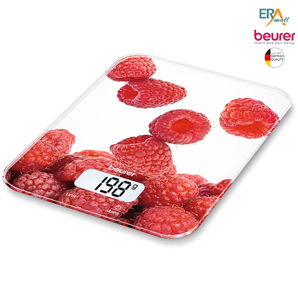 Cân nhà bếp điện tử Beurer KS19, Tải trọng 5kg - Độ chia 1g. Bảo hành 5 năm chính hãng, giao hoả tốc