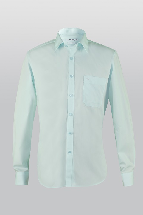 Áo sơ mi nam Novelty dài tay màu xanh NSMMMNMTCR190029D