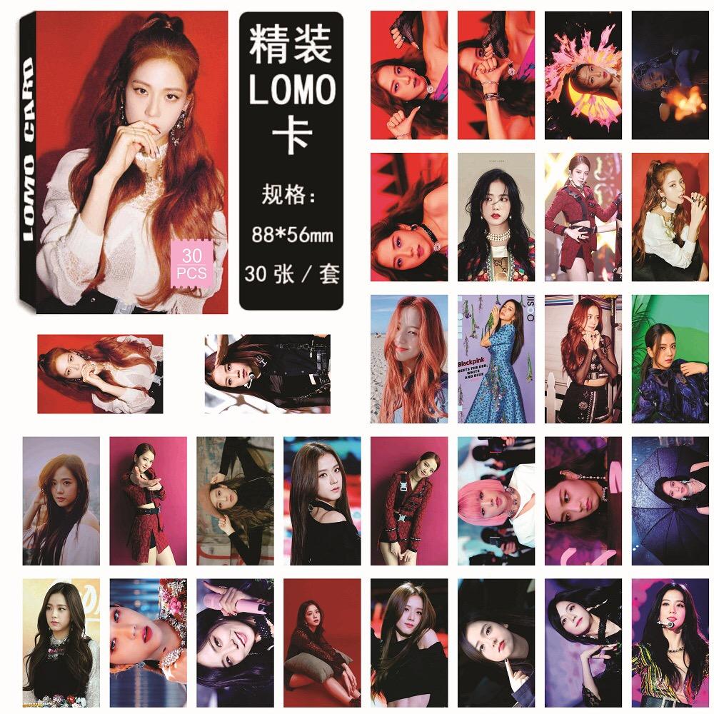 Bộ ảnh hộp 30 lomo Card JISOO BP KILL THIS LOVE 2019 bộ ảnh hộp 30 ảnh thẻ hình hình ảnh nhóm nhạc idol hàn quốc