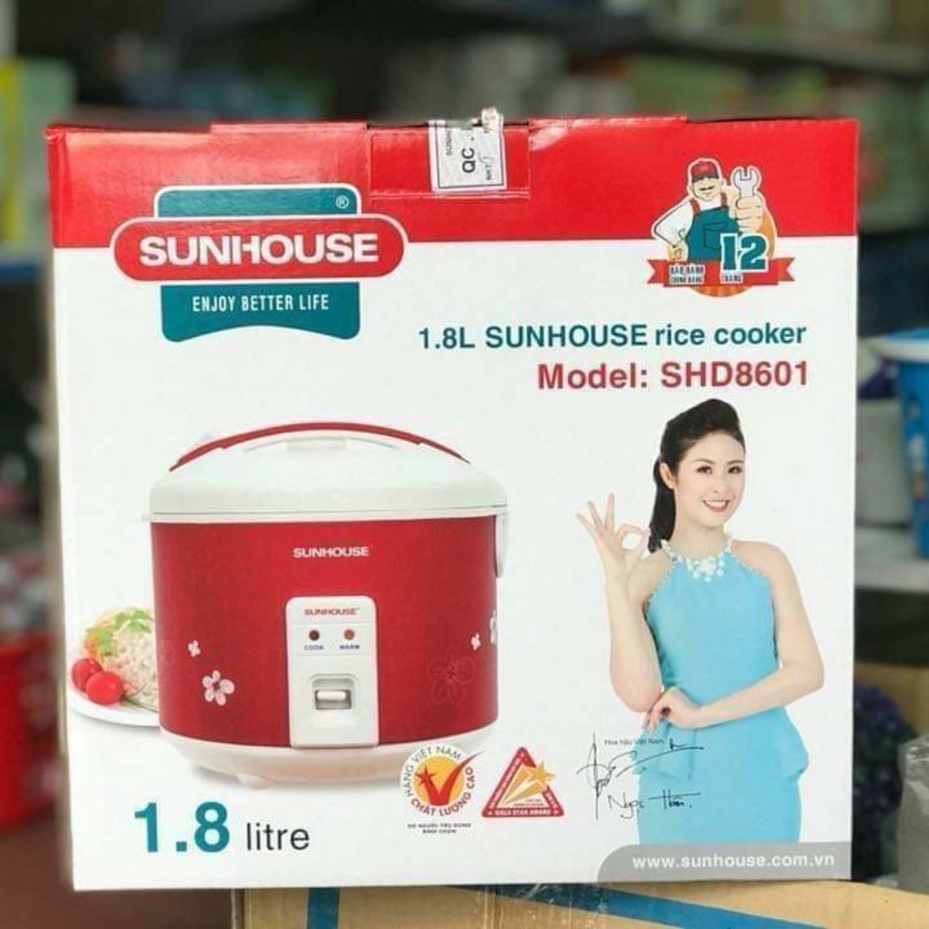 Nồi cơm điện sunhouse shd 8601