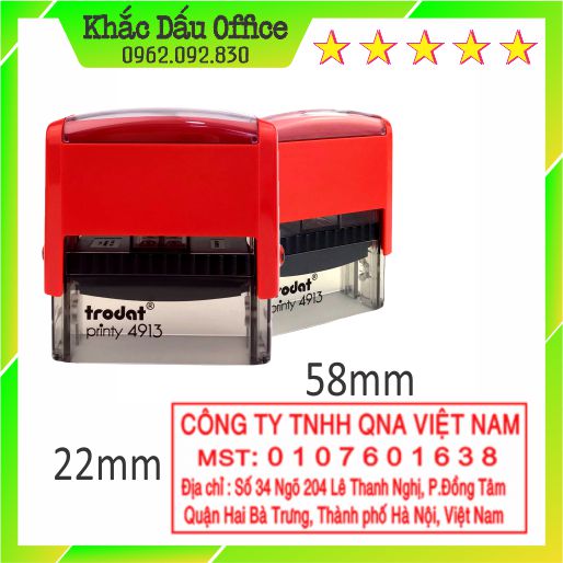 Khắc Dấu theo yêu cầu con dấu công ty, MST, con dấu chữ ký hàng chính hãng trodat