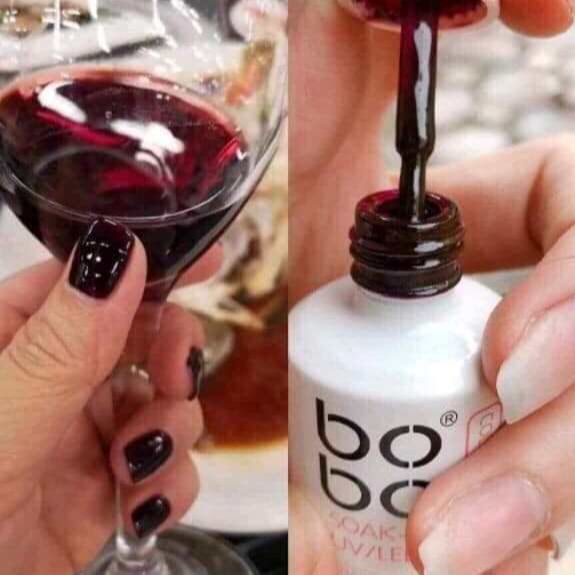 Sơn gel thạch bobo đỏ rượu vang - nước gạo siêu hot - chai 15ml - nail 937