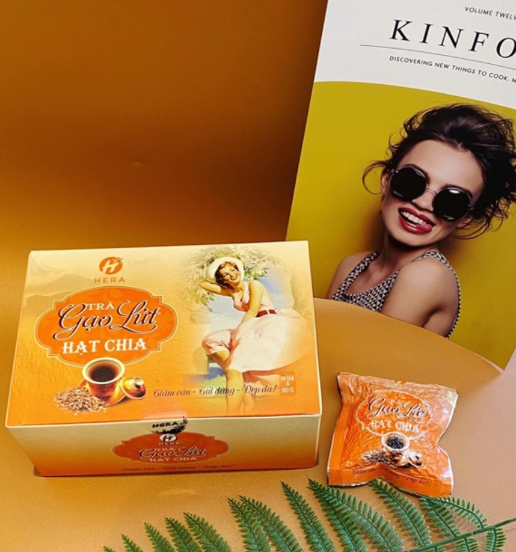 Trà Gạo Lứt Hạt Chia Giảm Cân - Giữ Dáng - Đẹp Da & hỗ trợ sức khỏe