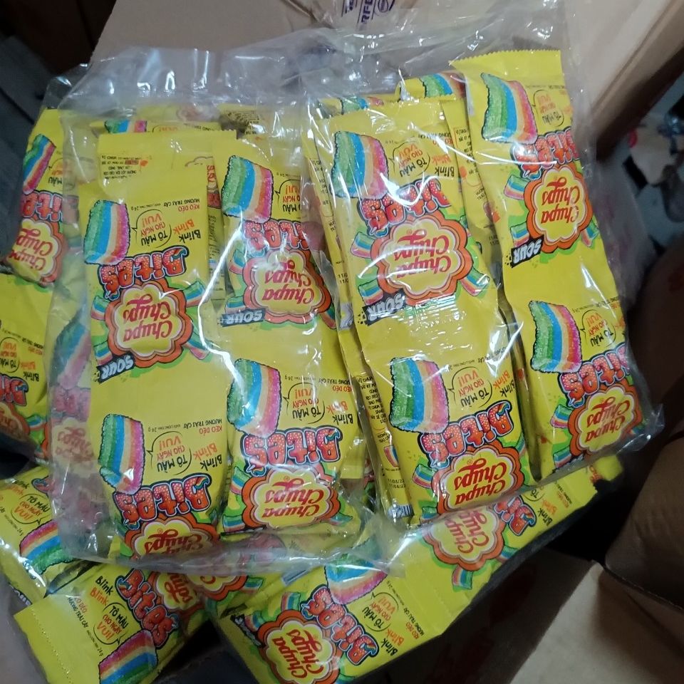 Chupa Chups sour bites bịch 16 gói