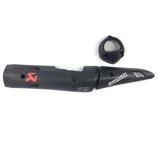 Bộ ốp pô và chụp đít pô xe ex 150 màu vàng