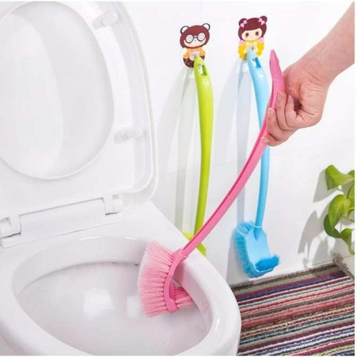 Cây cọ rửa bồn cầu, chổi chà toilet 2 đầu thông minh