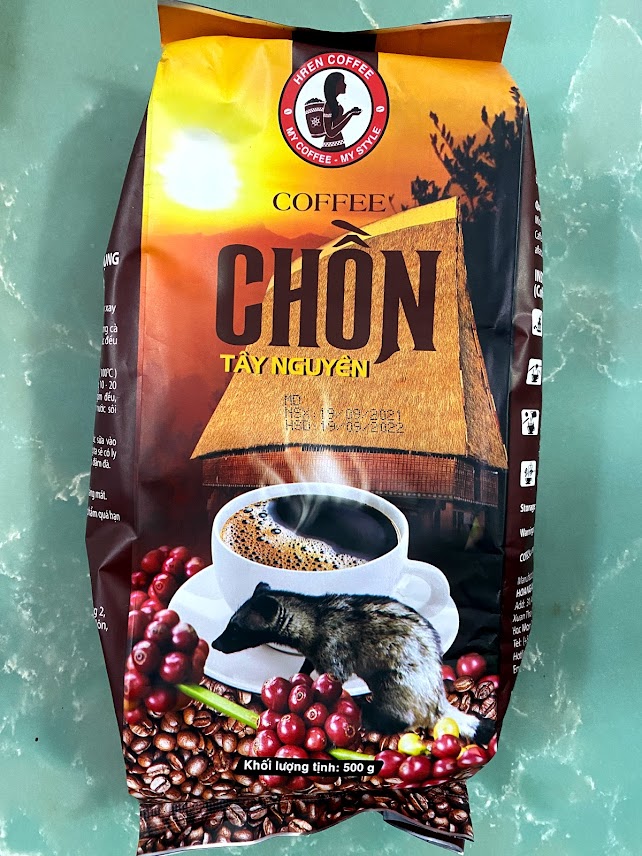 Cà phê chồn tây nguyên 500g