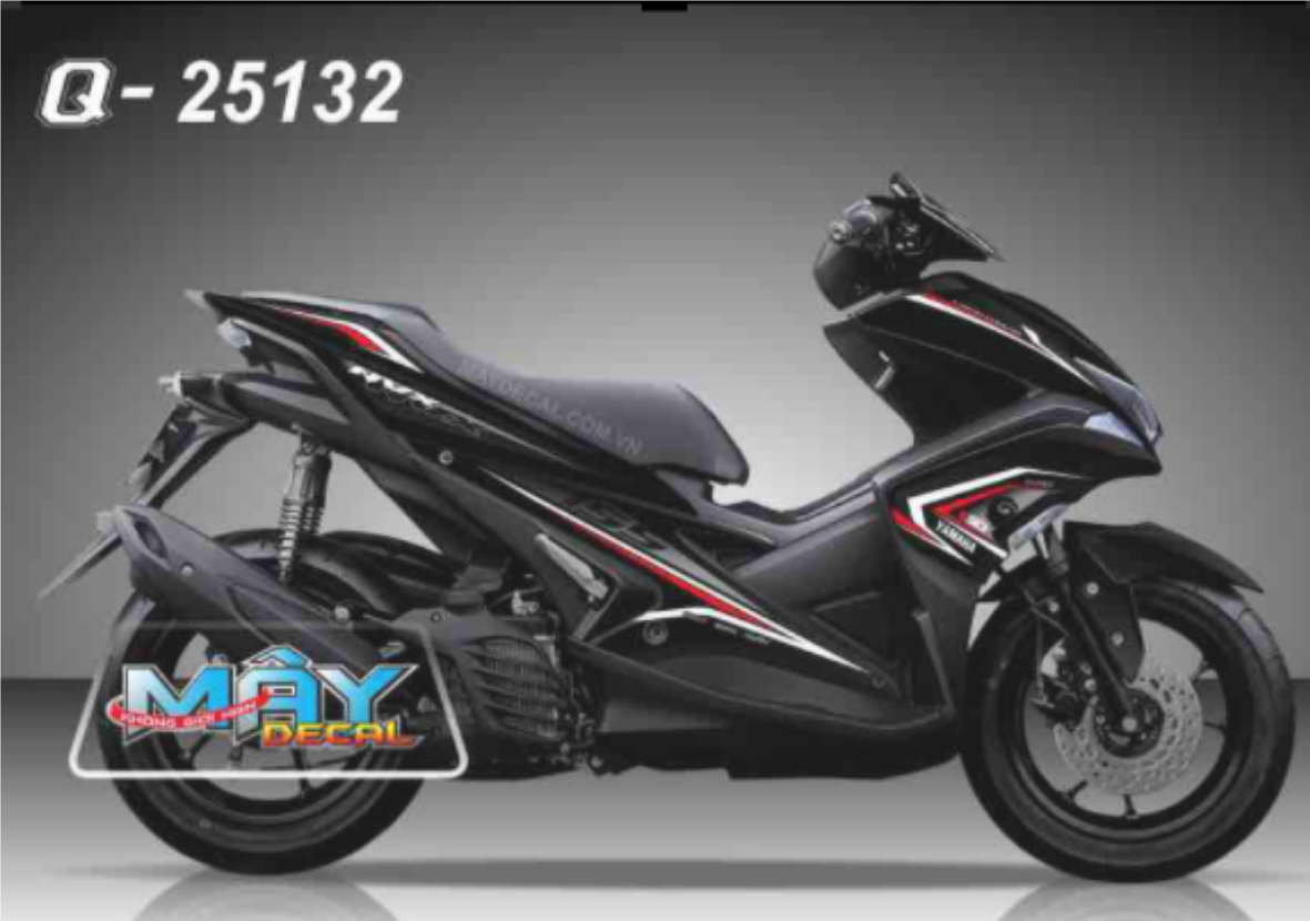 Tem rời NVX dán xe đen