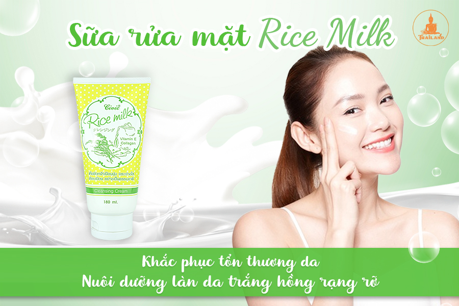 [SaLe Lớn] Sữa Rửa Mặt Gạo Thai Lan RiCe Milk. ĐTVM