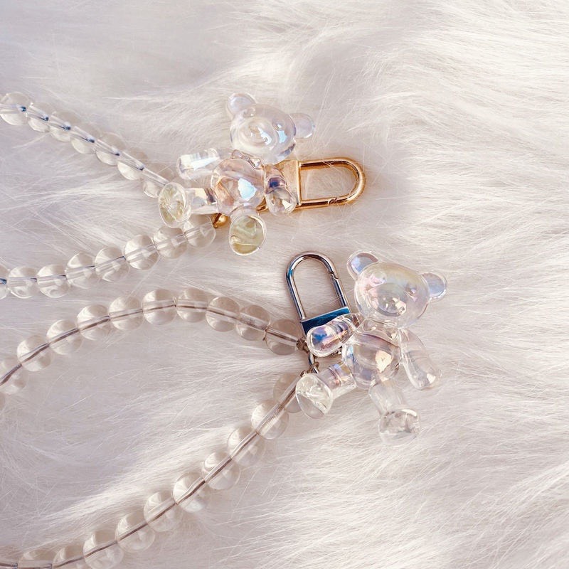 Móc khóa keychain gấu crystal