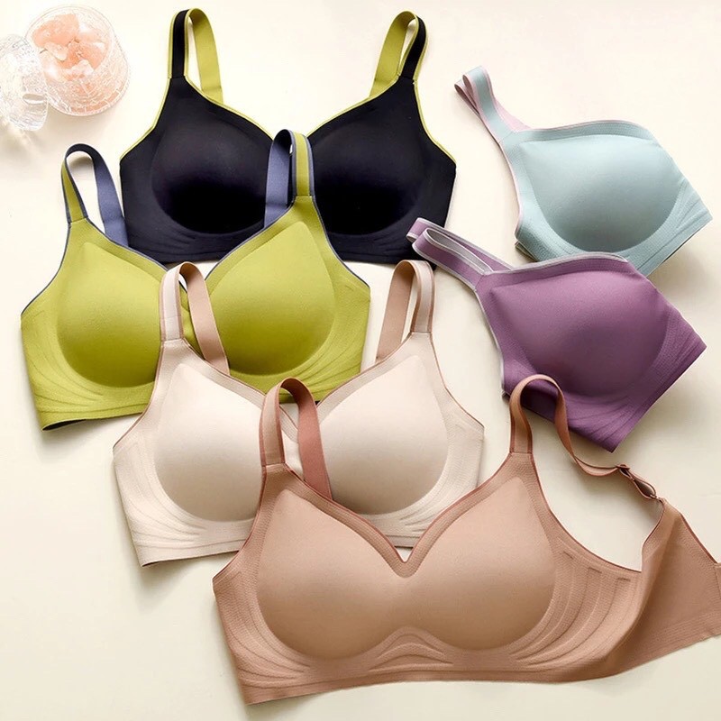 Áo lót thể thao đúc su không gọng đệm mỏng áo bra nâng ngực siêu hót al01