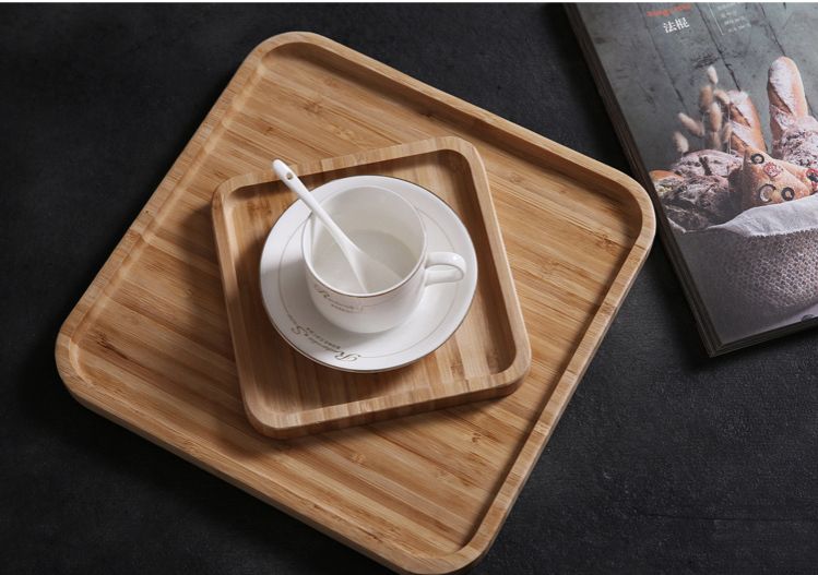 Khay Gỗ Vuông Cmart Home, Khay Đựng Đồ Ăn - Khay Gỗ Decore Dùng Bưng Bê Đồ Ăn Lựa Chọn Size