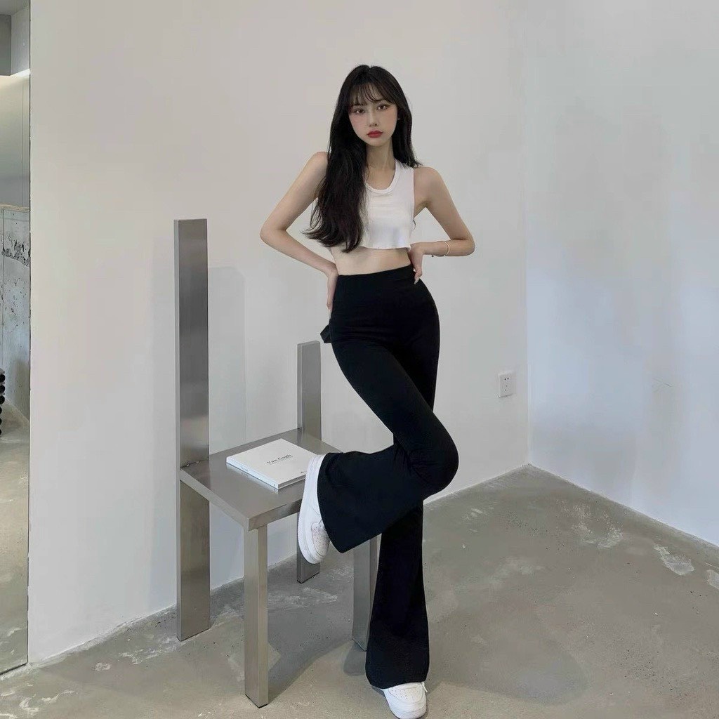 Combo 2 quần legging loe zara siêu hách dáng