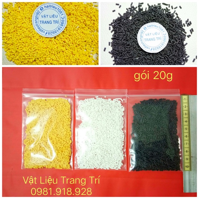 20g cốm thuốcc màu phụ kiện trang trí slime ốp điện thoại