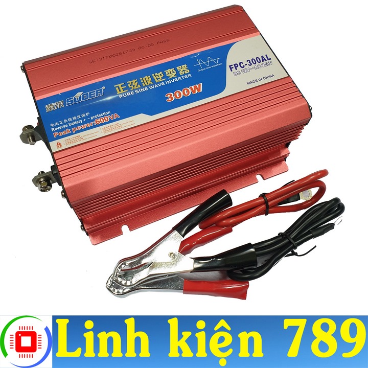 Bộ kich điện 12v lên 220v 300w suoer sin chuẩn - linh kiện 789