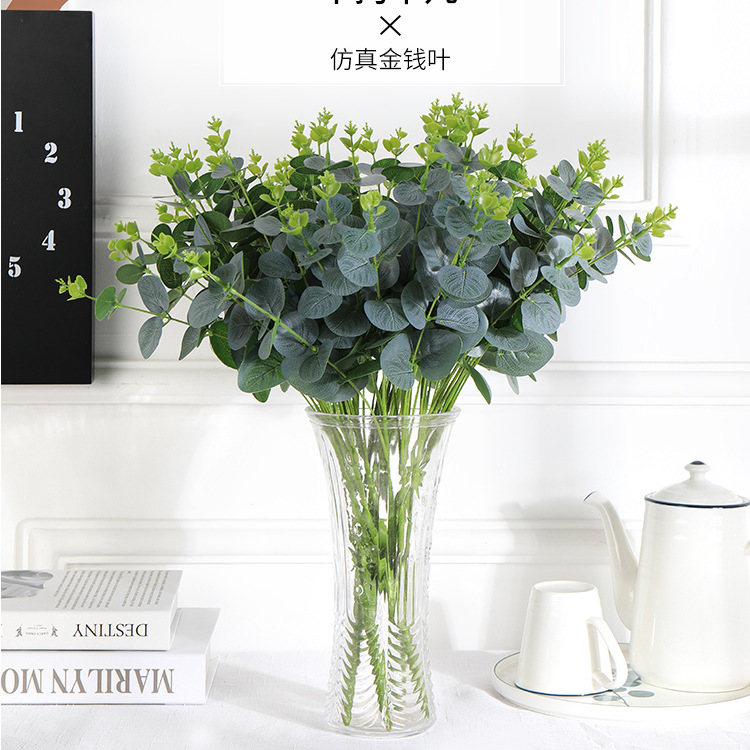 Hoa giả hoa lụa cành lá táo giả trang trí h7.