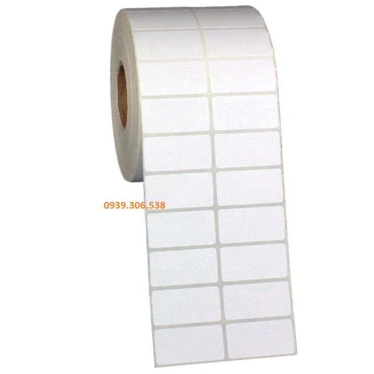 Giấy in mã vạch 2 tem 35x22 - decal nhiệt 2 tem 35x22 mm