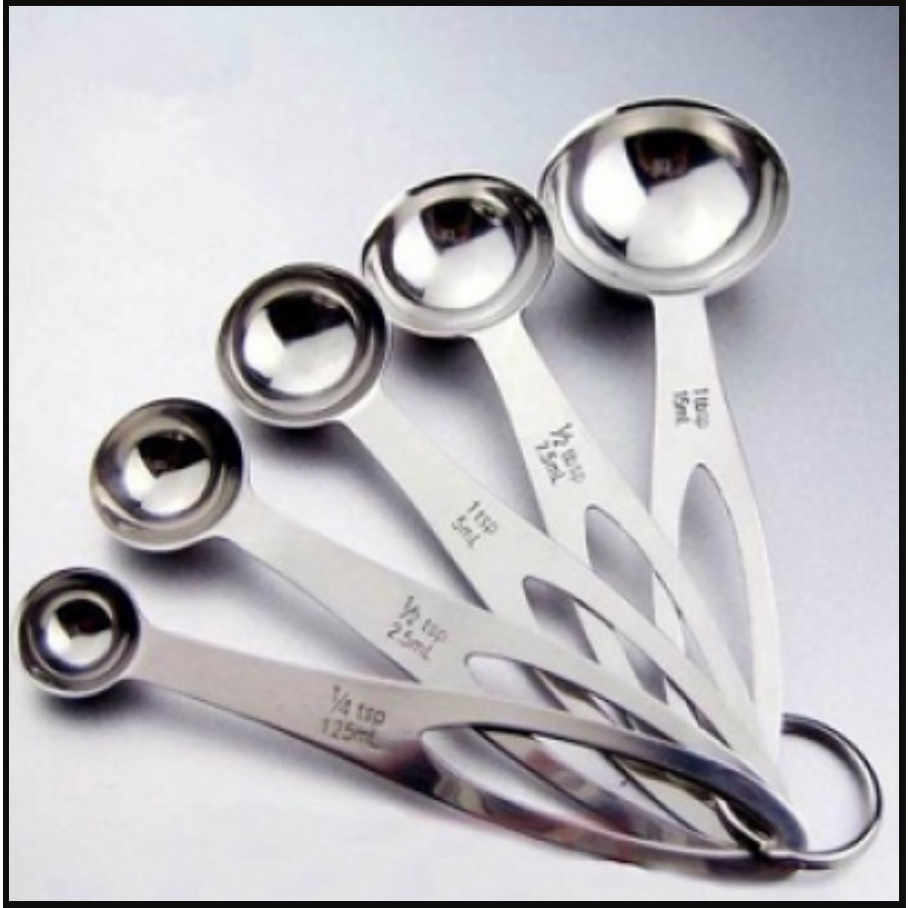 Bộ 5 muỗng đong inox