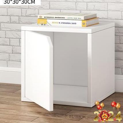 Kệ sách gỗ tổ ong 1 tầng đa năng, kệ trang trí phòng khách hiện đại gỗ MDF, 30x30x24cm
