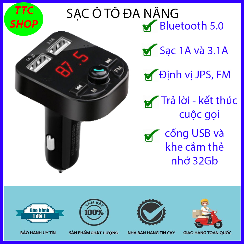 sạc điện thoại trên ô tô Thế hệ mới - Nhiều chức năng tích hợp